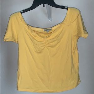Yellow off the shoulder top